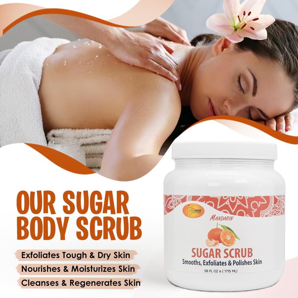 Exfoliante Corporal SPA REDI de Azúcar Mandarina 1640 g