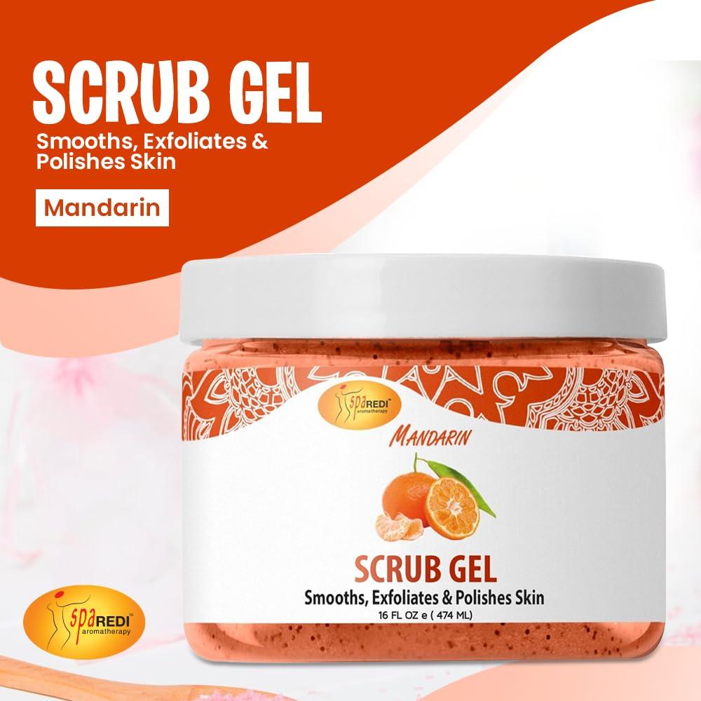 Gel Exfoliante de Pómez SPA REDI 453.6 g Mandarina Ácido Hialurónico