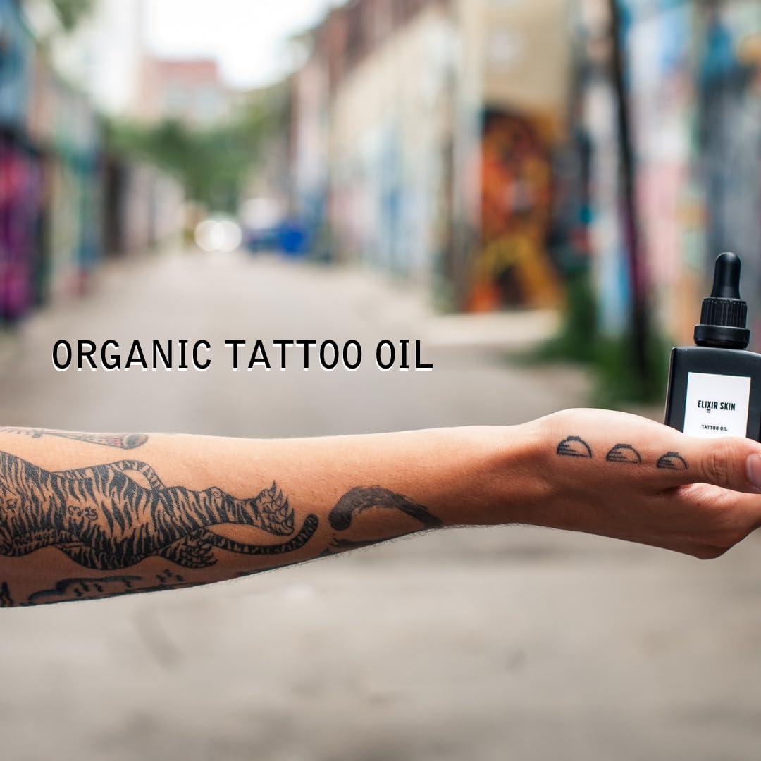 Aceite para Tatuajes Orgánico Elixir Skin 100ml - Hidratante Vegano
