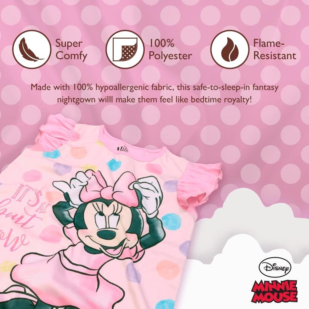 Pijamas de Noche Disney para Niñas - 3 Piezas Talla 6