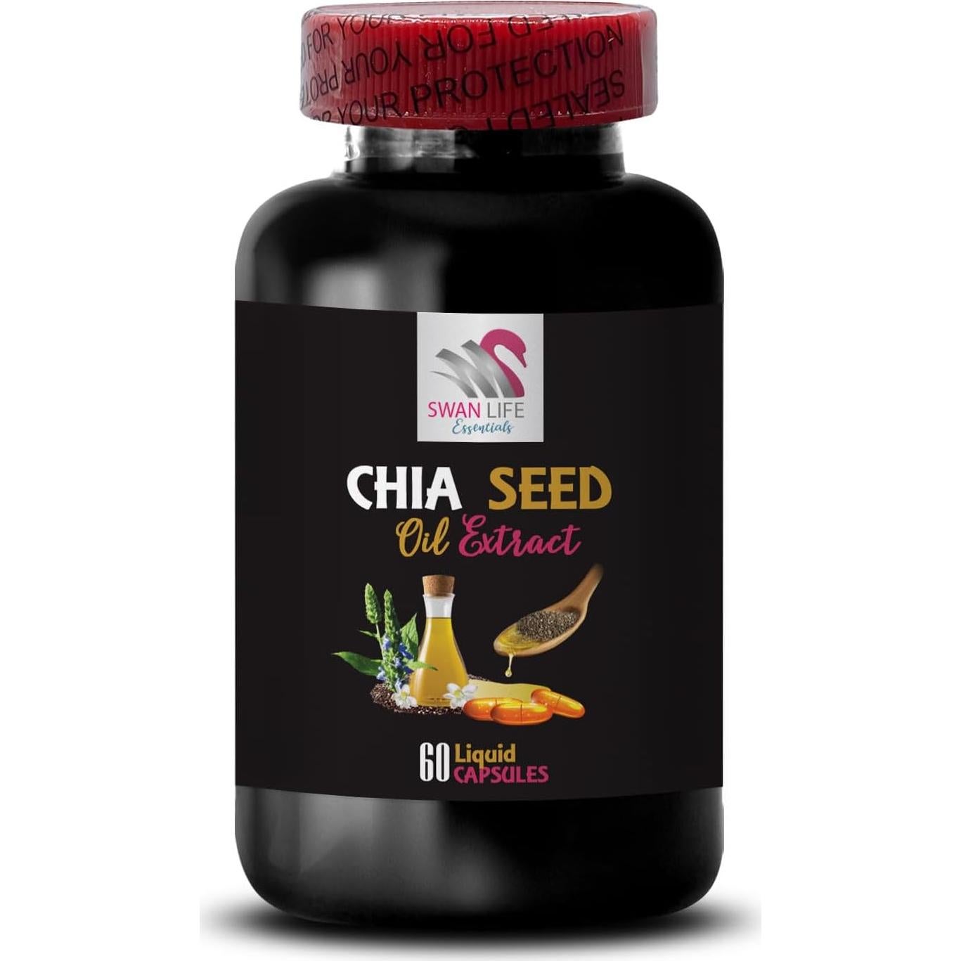 Aceite de Semilla de Chía Orgánico - Suero Hidratante 60 Cápsulas