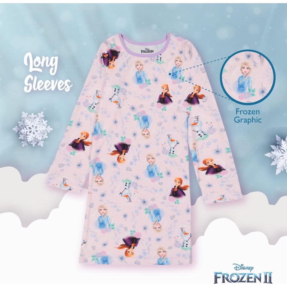 Pijamas de Noche Disney para Niñas - 3 Piezas Talla 2-8