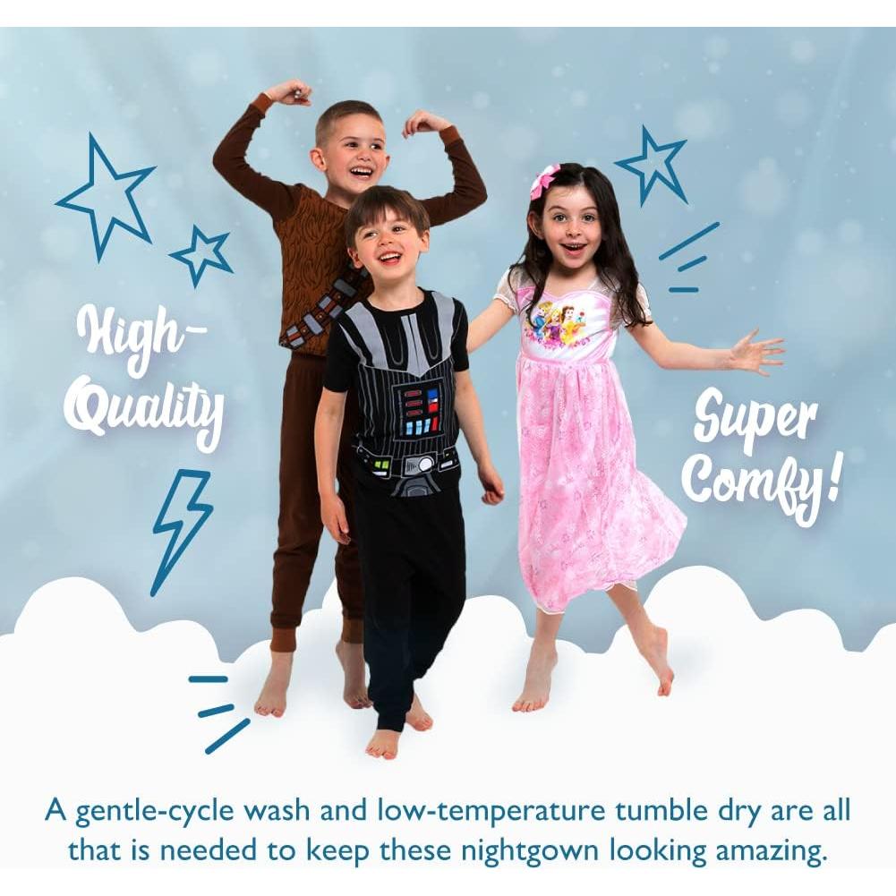 Pijamas de Noche Disney para Niñas - 3 Piezas Talla 2-8
