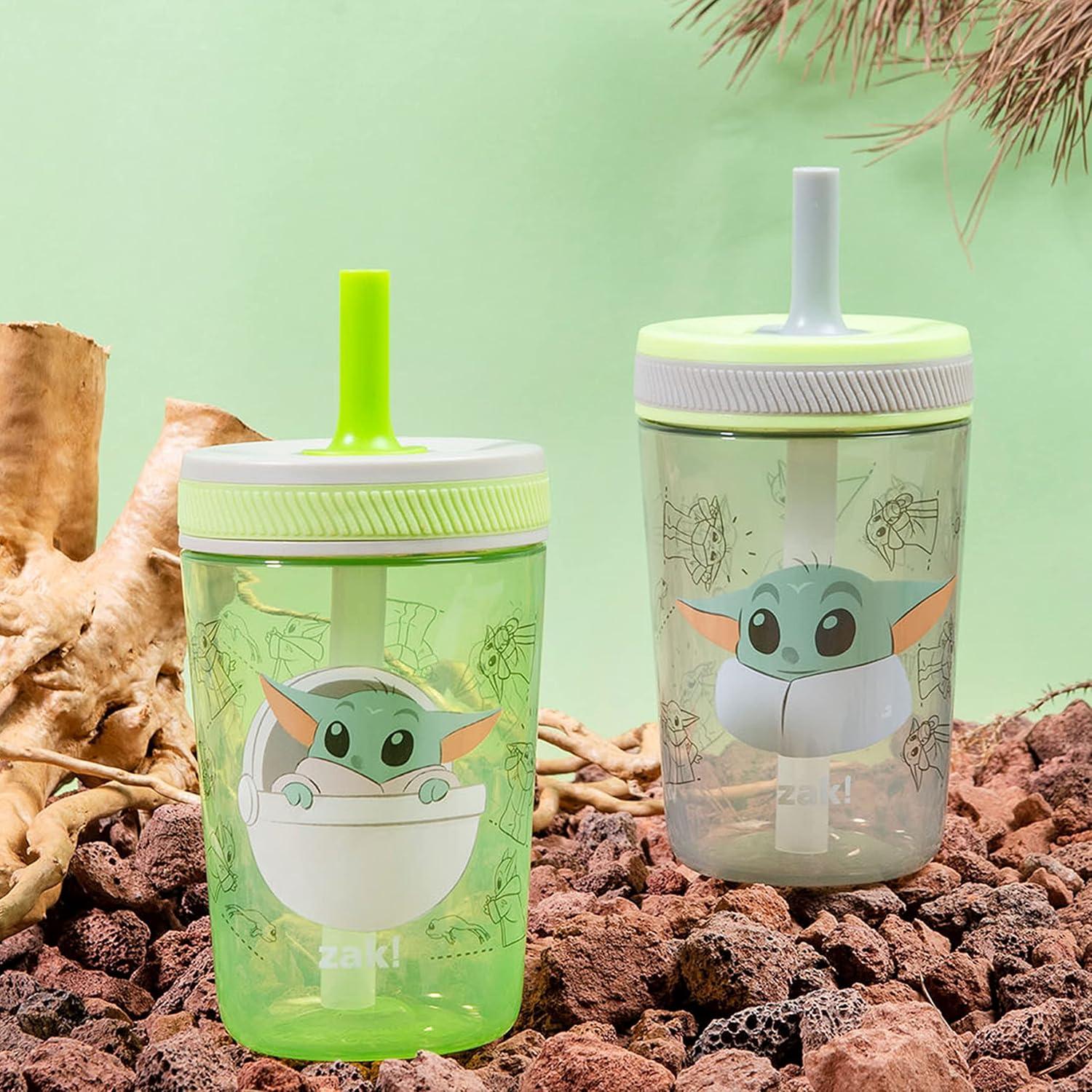 Vasos Baby Yoda Zak Designs 2-Pack 0.44L a Prueba de Fugas