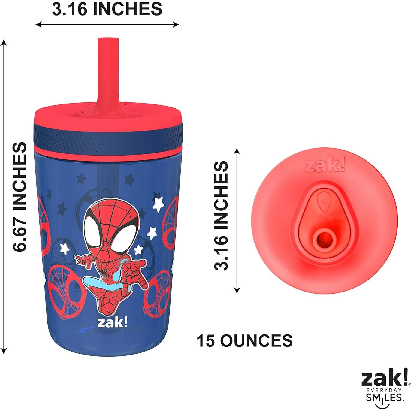 Tazas para Niños Zak Designs Spider-Man 2-Pack 15oz