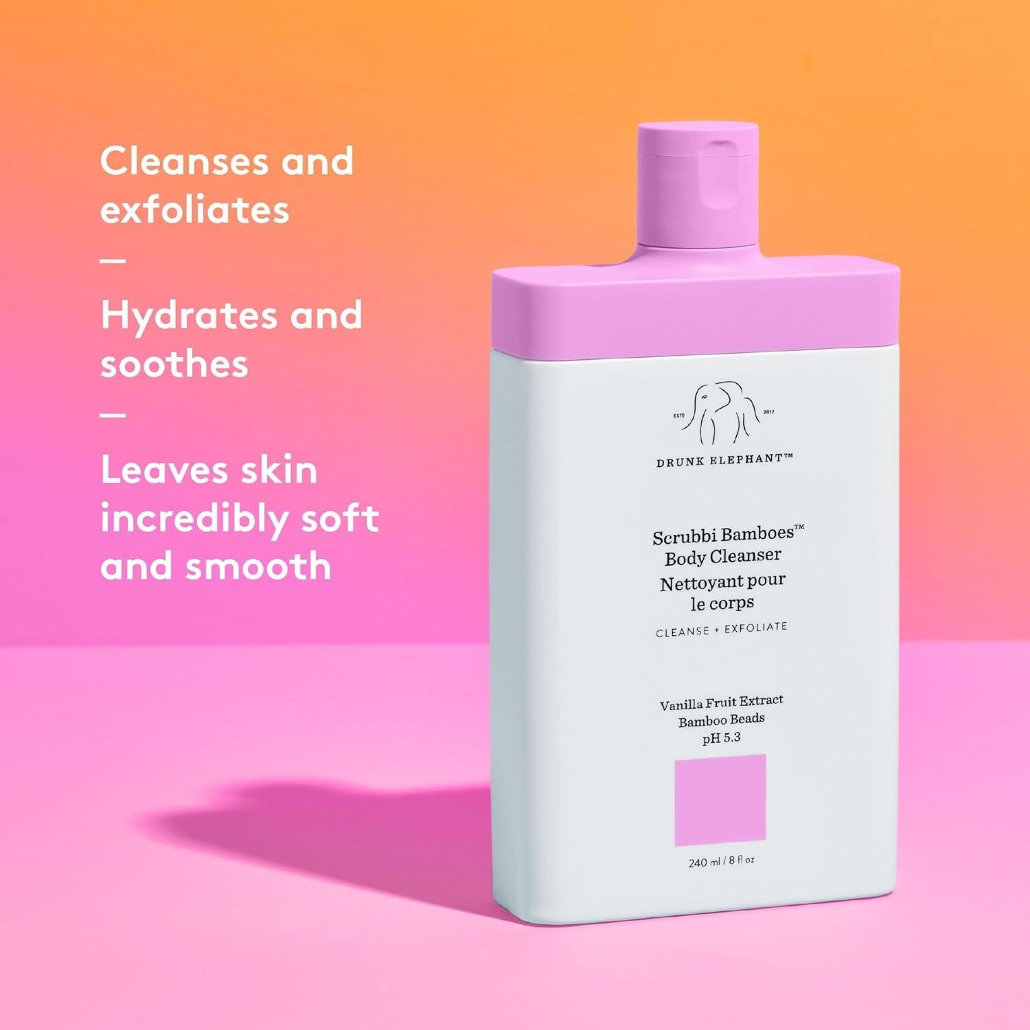 Limpiador Corporal Exfoliante Drunk Elephant 240 ml - Libre de Sulfatos