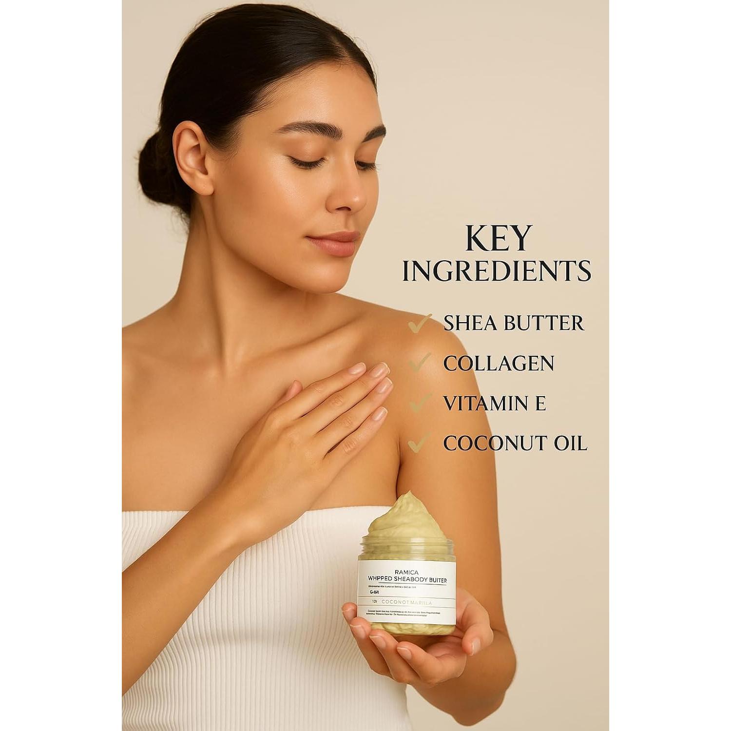 Manteca Corporal Vegana Ramica 113 g - Hidratante Karité y Coco