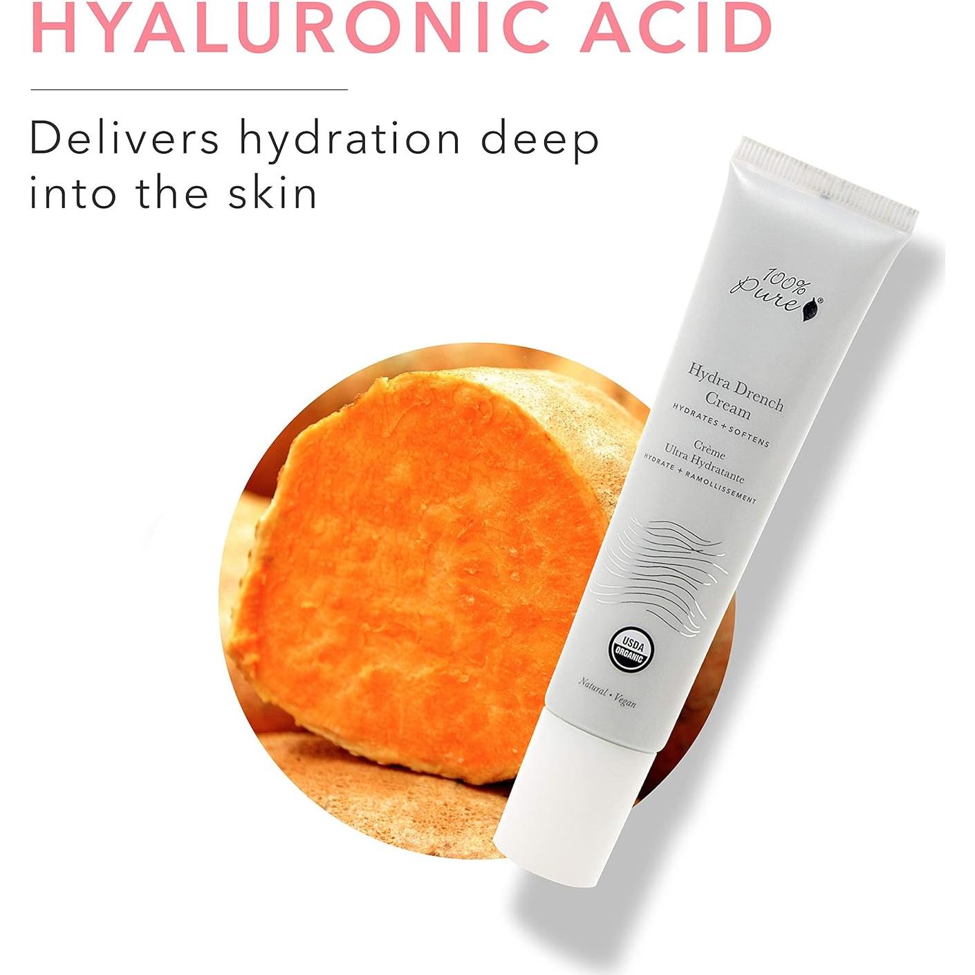 Crema Hidratante Facial 100% PURO Hydra Drench 50g