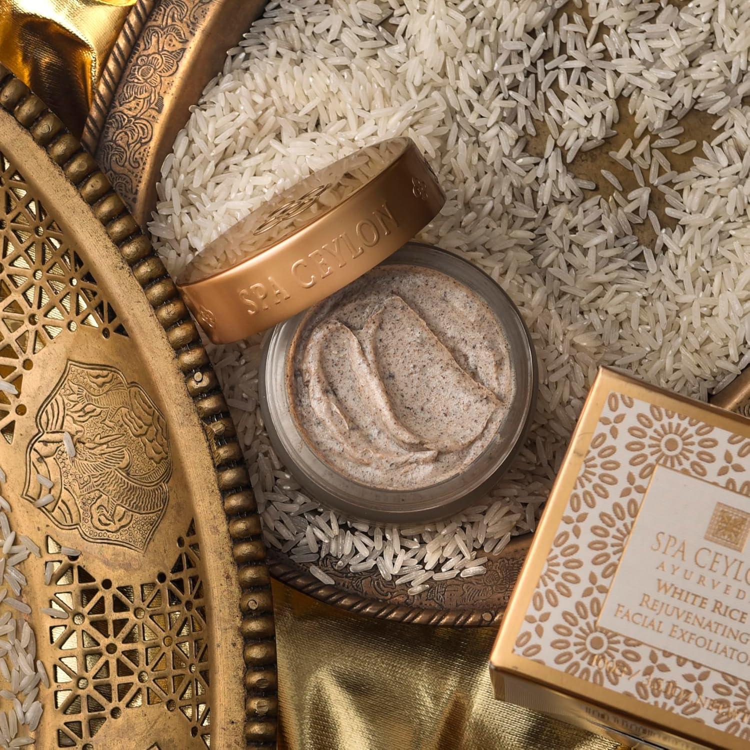 Exfoliante Facial SPA CEYLON de Arroz Blanco 100 g - Suave y Hidratante