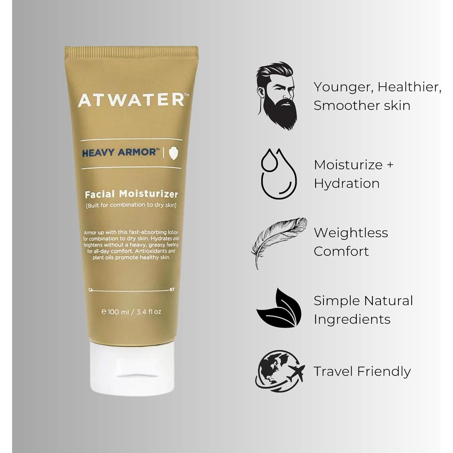 Hidratante Facial para Hombres ATWATER 96 g - 5% Niacinamida