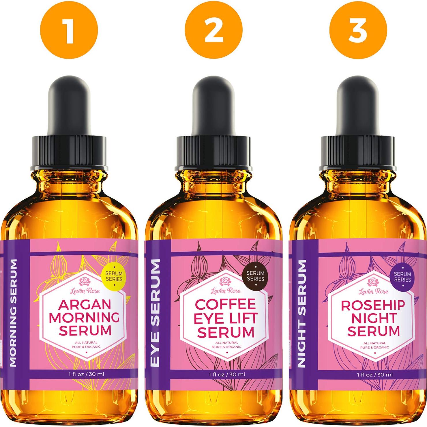 Suero Iluminador para Ojos Leven Rose 30 ml - Anti-envejecimiento