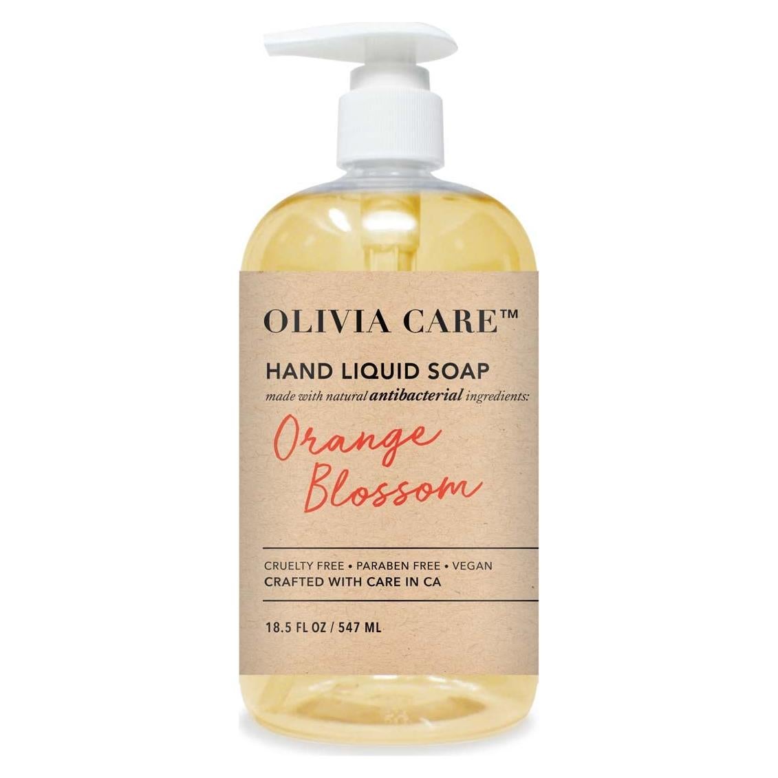 Jabón Antibacteriano Líquido Olivia Care 549 ml - Salvia y Árbol de Té