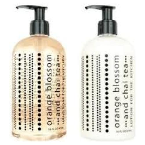 Combo Jabón de Manos y Loción Greenwich Bay 16 oz Flor Naranja Té Chai