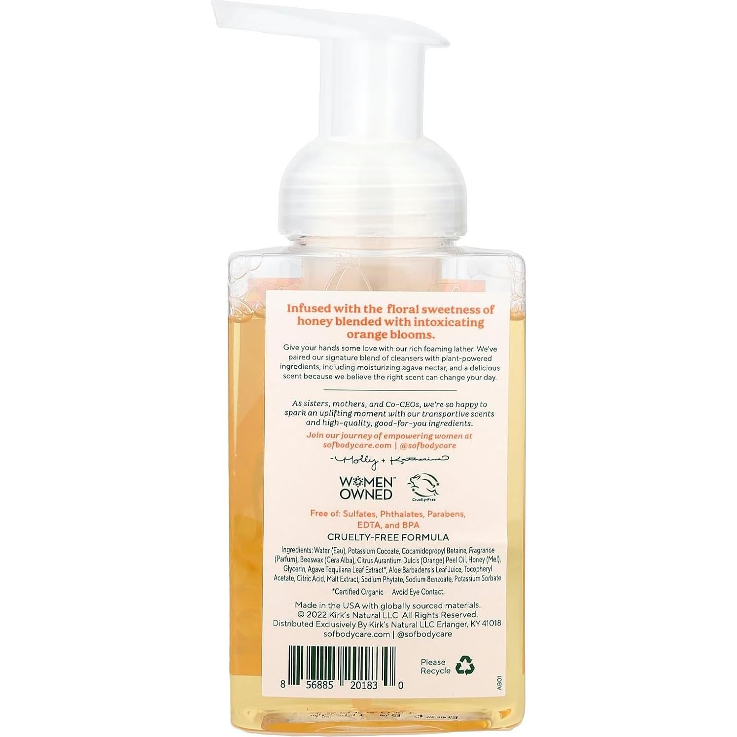 Jabón Espumoso para Manos Sur de Francia 236 ml Miel de Naranjo