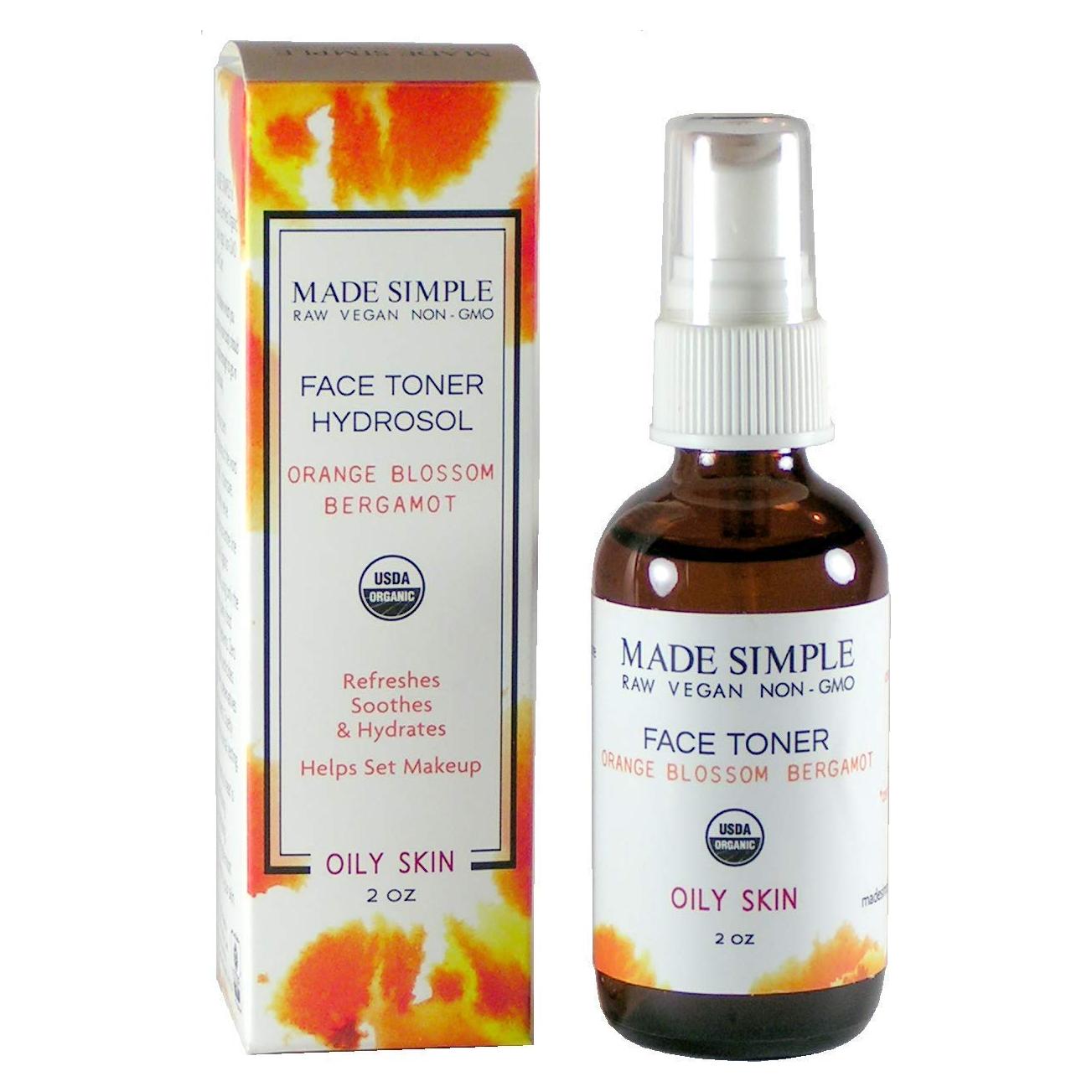 Tónico Facial Orgánico Cuidado de la Piel Hecho Simple 200ml - Piel Grasa