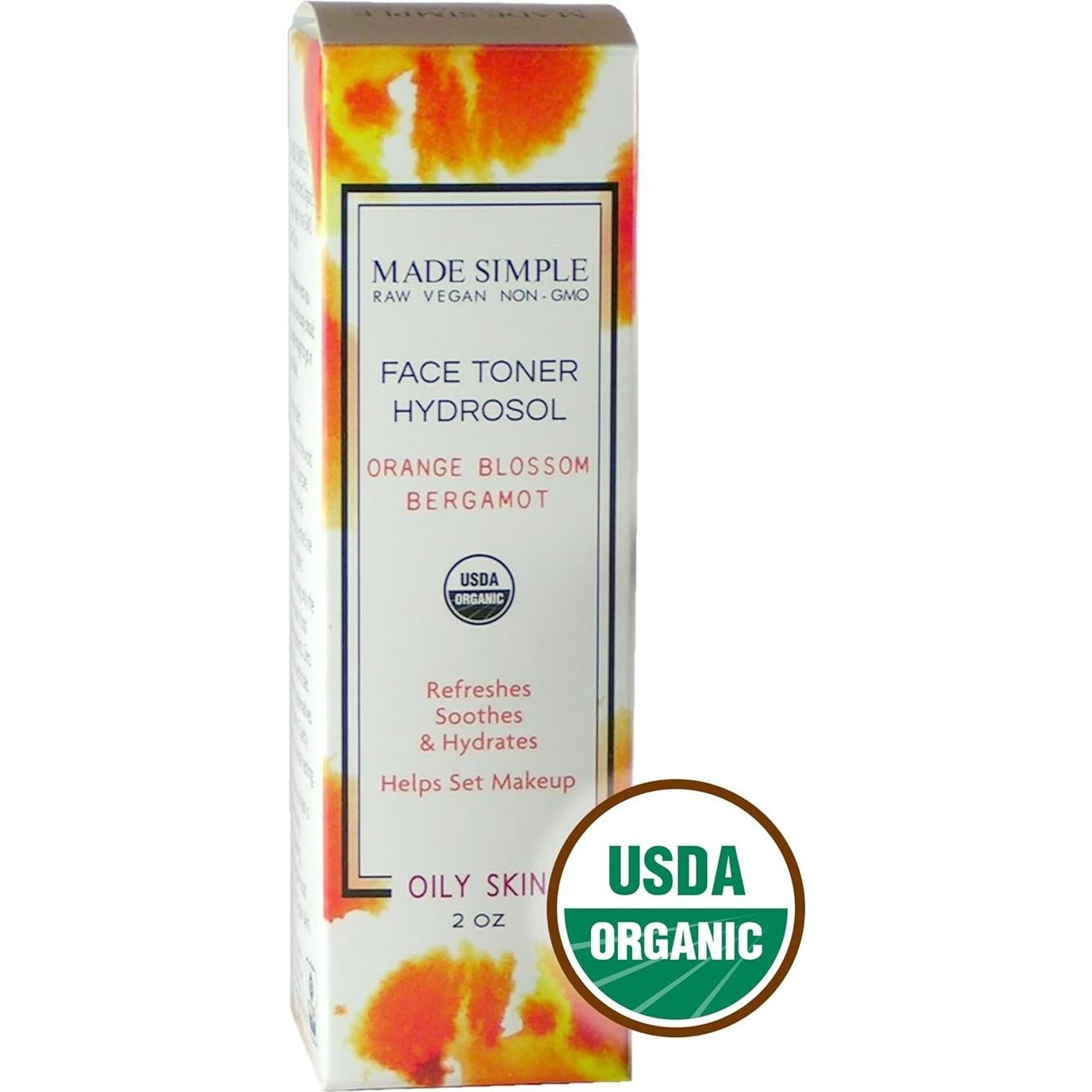 Tónico Facial Orgánico Cuidado de la Piel Hecho Simple 200ml - Piel Grasa