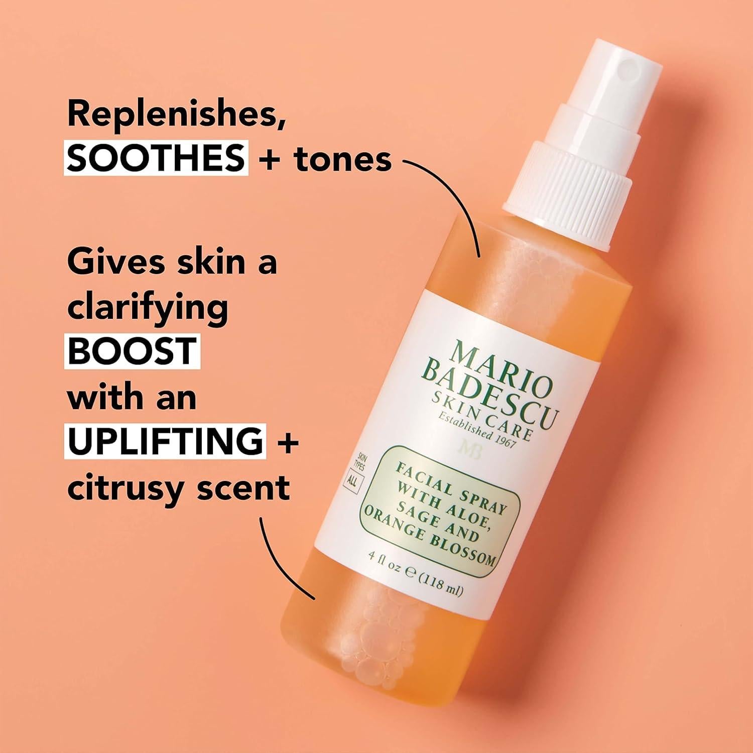 Spray Facial Hidratante Mario Badescu 2 Piezas Aloe y Té Verde