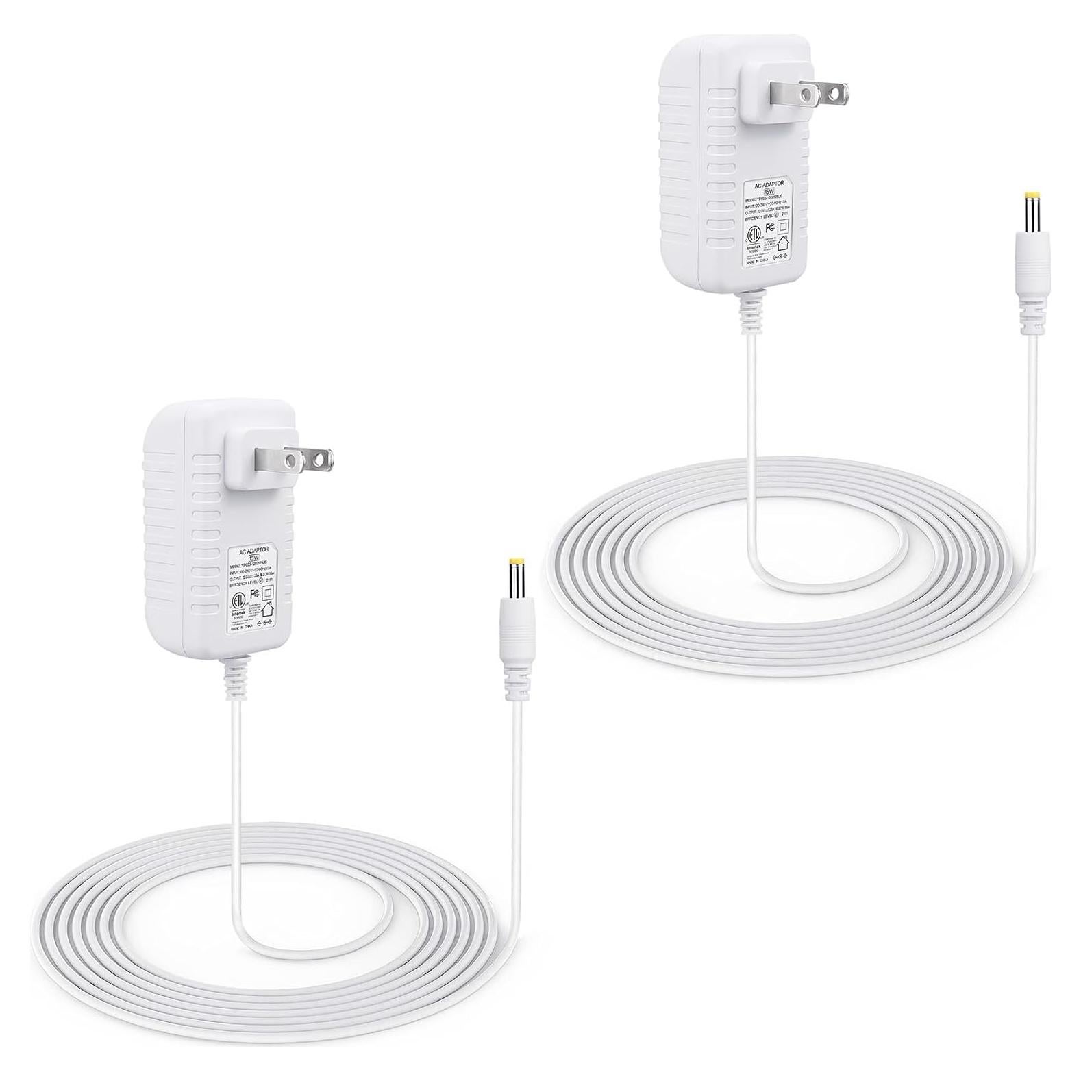 Paquete de 2 adaptadores 15W para Alexa Dot y Echo Pop