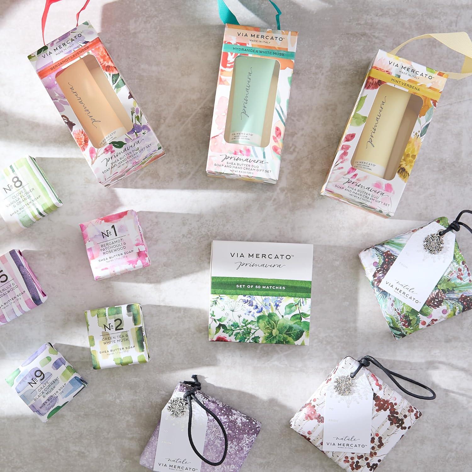 Jabón Italiano de Viaje Via Mercato 50g Clavo Vainilla Naranja