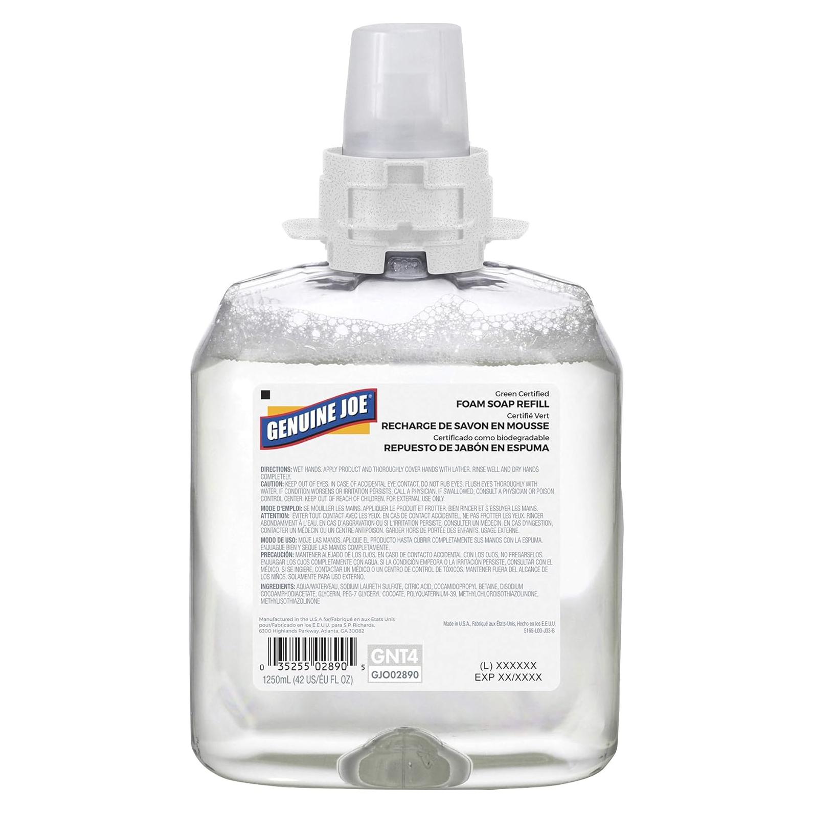 Recarga Jabón Espumoso Antibacteriano Genuine Joe 1250mL