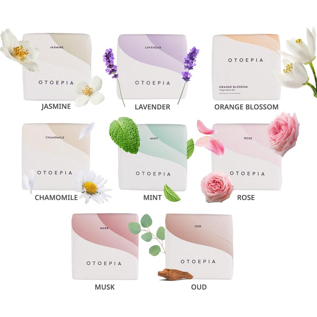Barras de Jabón Natural Otoepia - Pack 8 Aromas Hidratantes