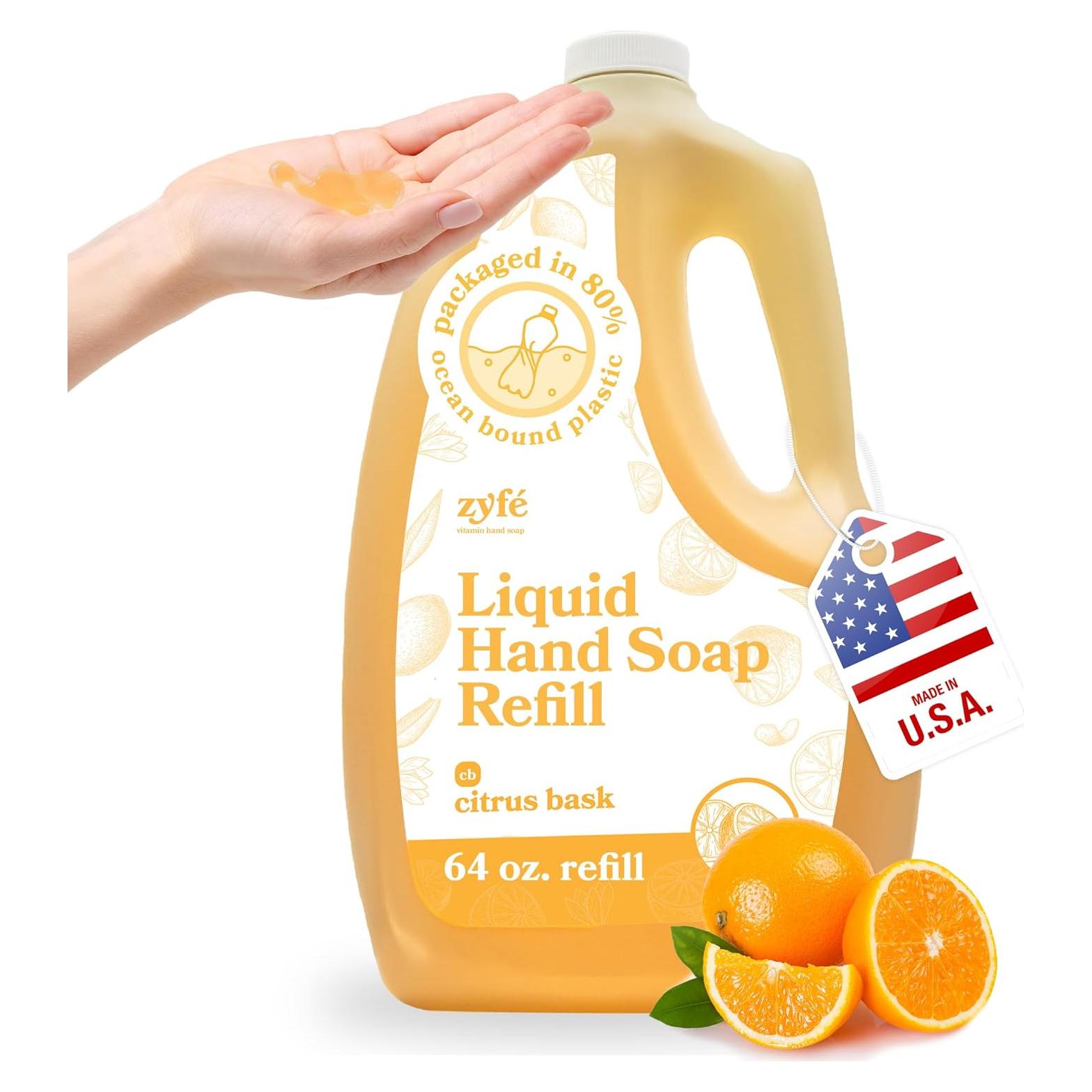 Jabón Líquido Hidratante ZYFE 1.81L Citrus Bask con Vitaminas