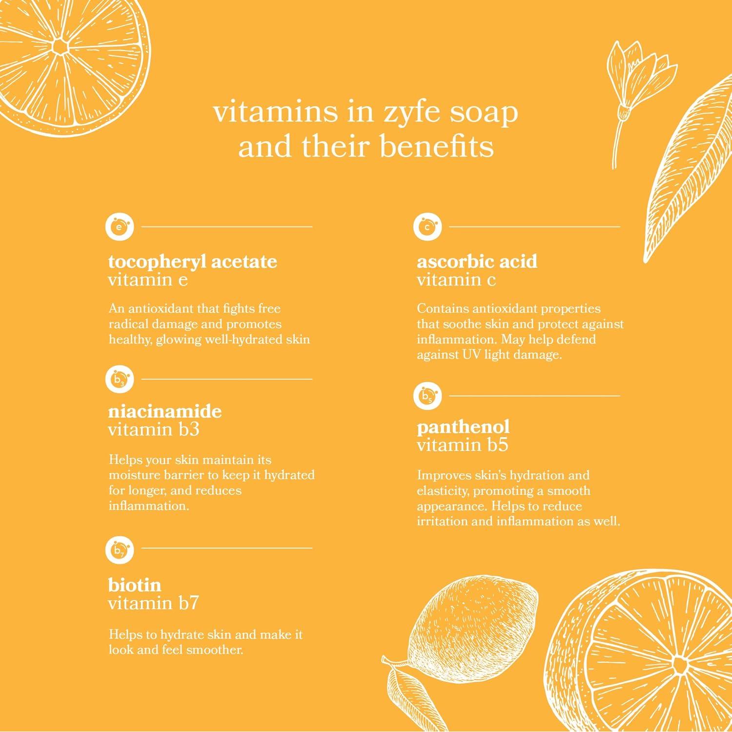 Jabón Líquido Hidratante ZYFE 1.81L Citrus Bask con Vitaminas