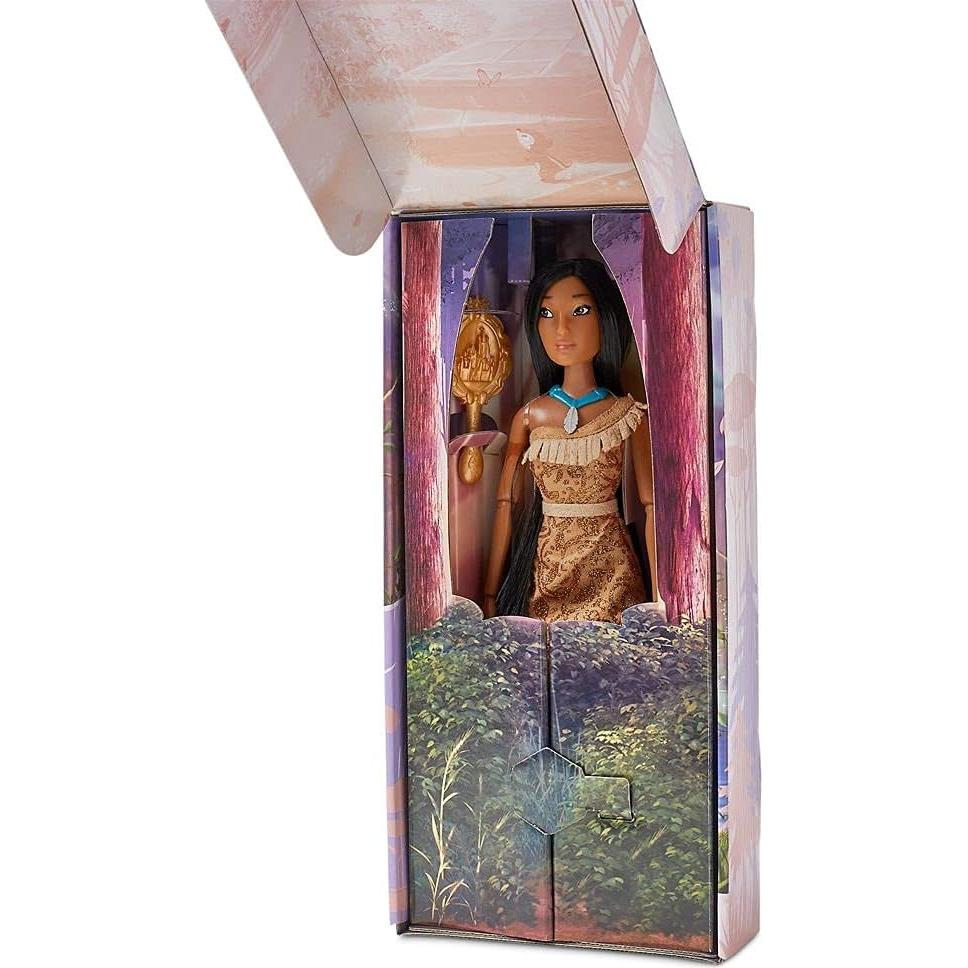 Muñeca Clásica Disney Pocahontas 28 cm con Cepillo y Accesorios