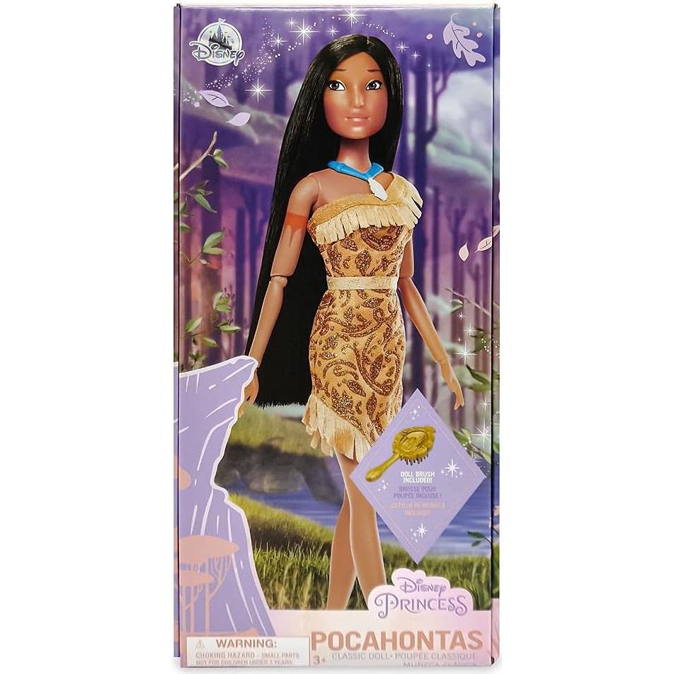 Muñeca Clásica Disney Pocahontas 28 cm con Cepillo y Accesorios