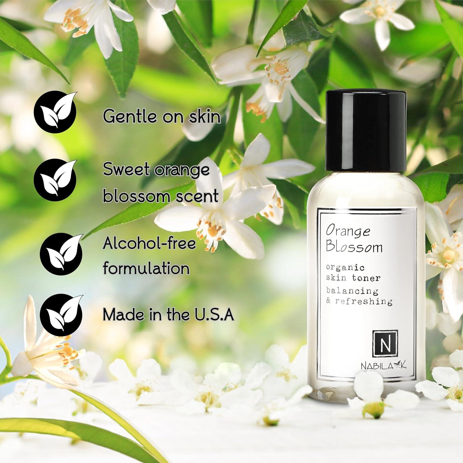 Tónico Facial Orgánico Nabila K Flor de Naranja 68g