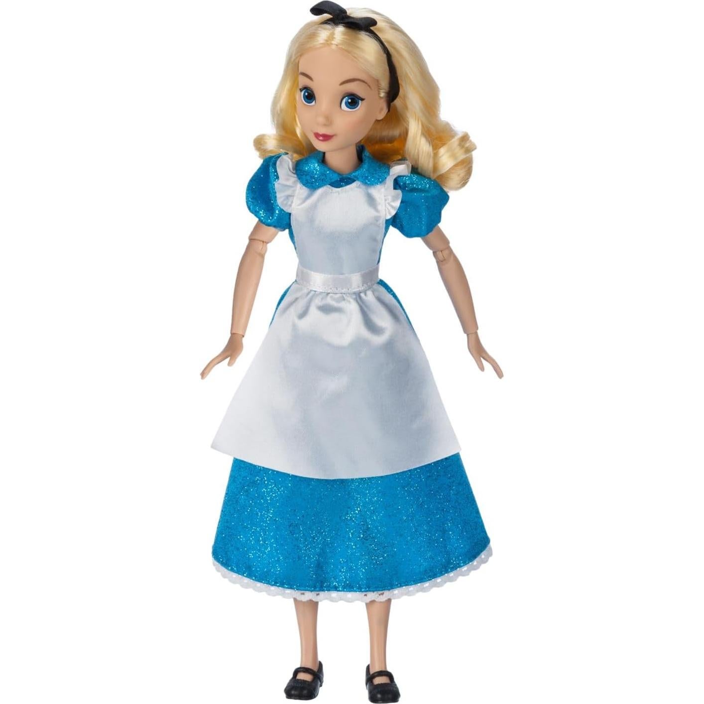Muñeca Clásica Disney Alicia 28 cm Posable con Cepillo