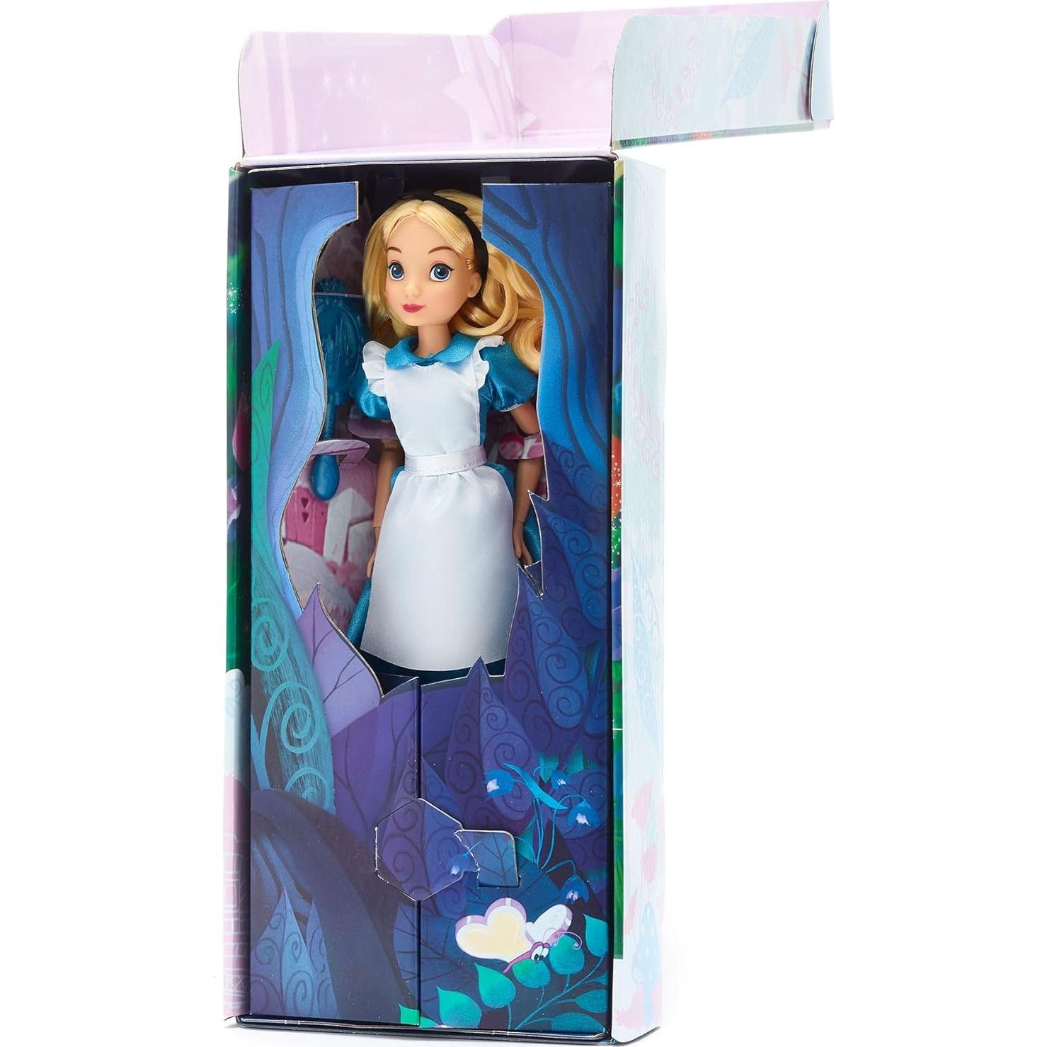 Muñeca Clásica Disney Alicia 28 cm Posable con Cepillo