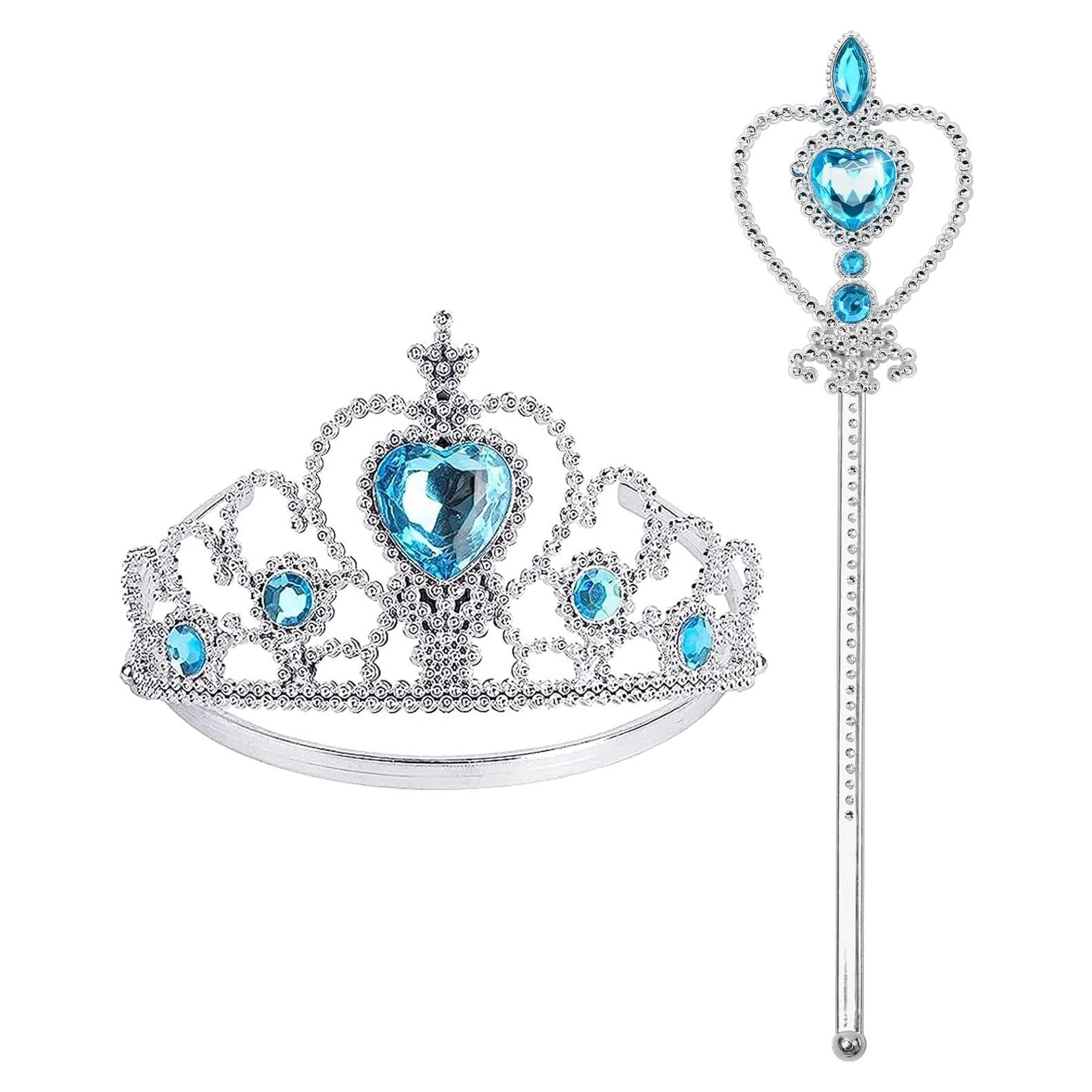 Conjunto de Disfraz de Princesa BIBUTY con Tiara y Varita