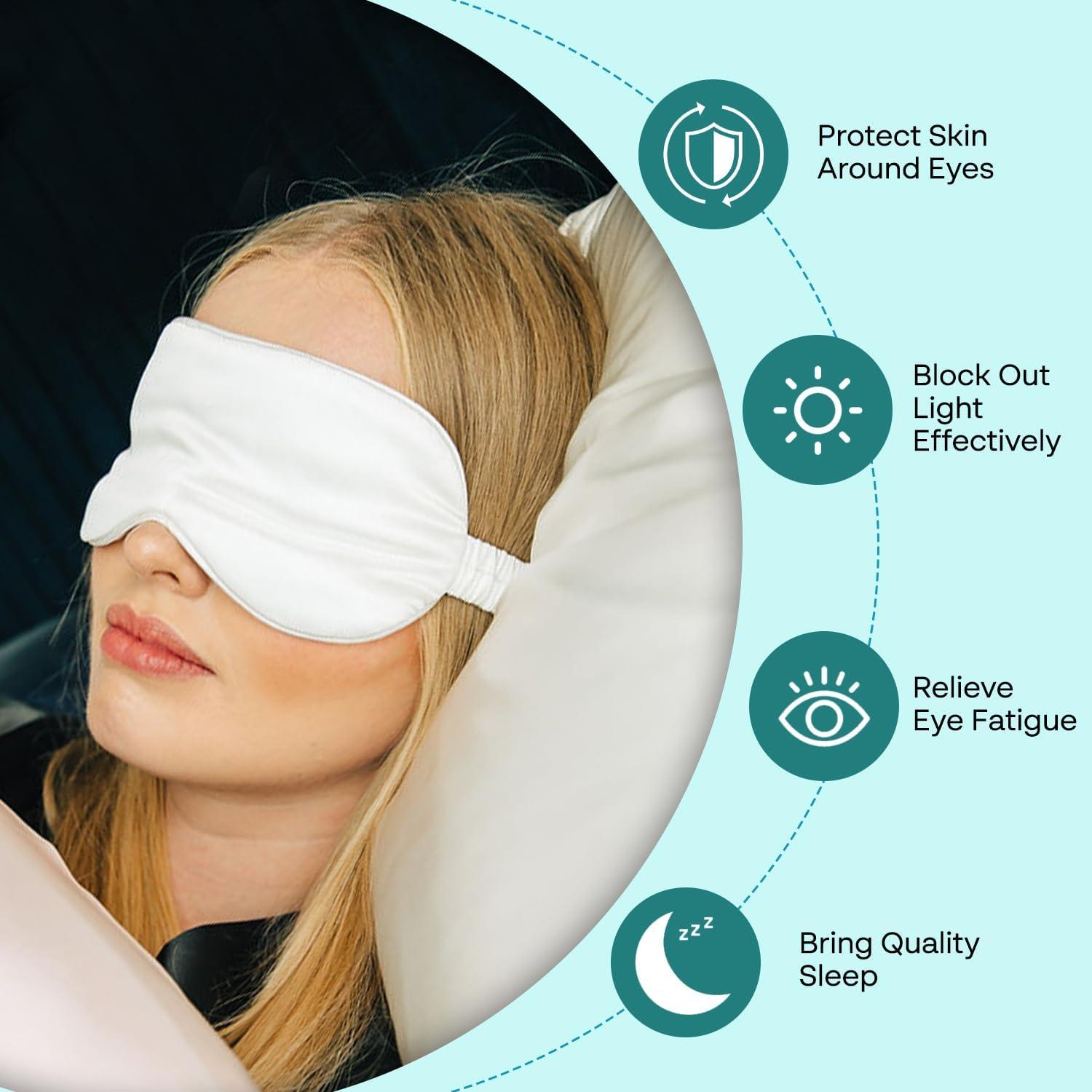 Máscara de Sueño 100% Seda de Morera Bold & Brave - Ligera y Suave