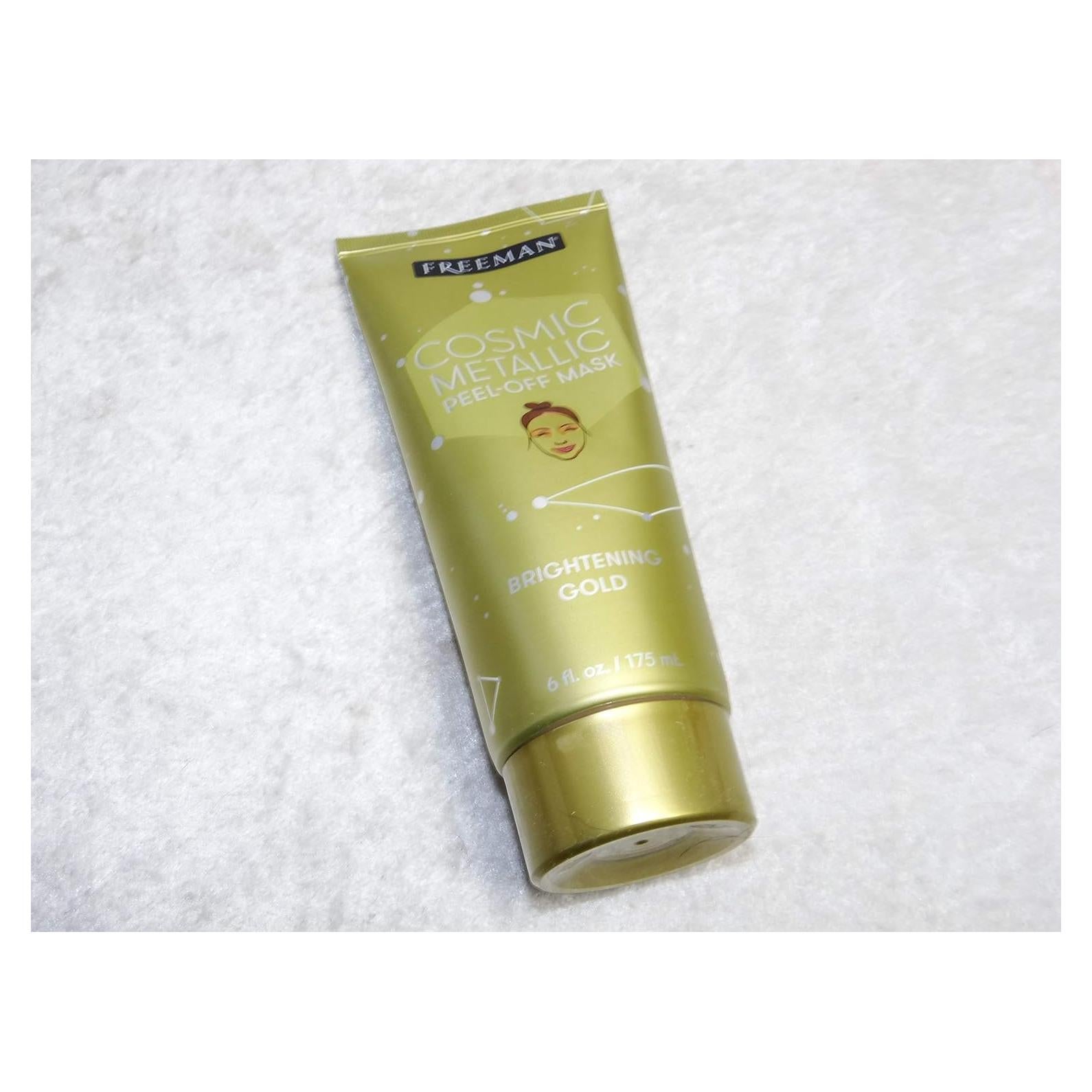 Máscara Peel-Off Metálica Freeman Cosmic 170g - Iluminadora Dorada