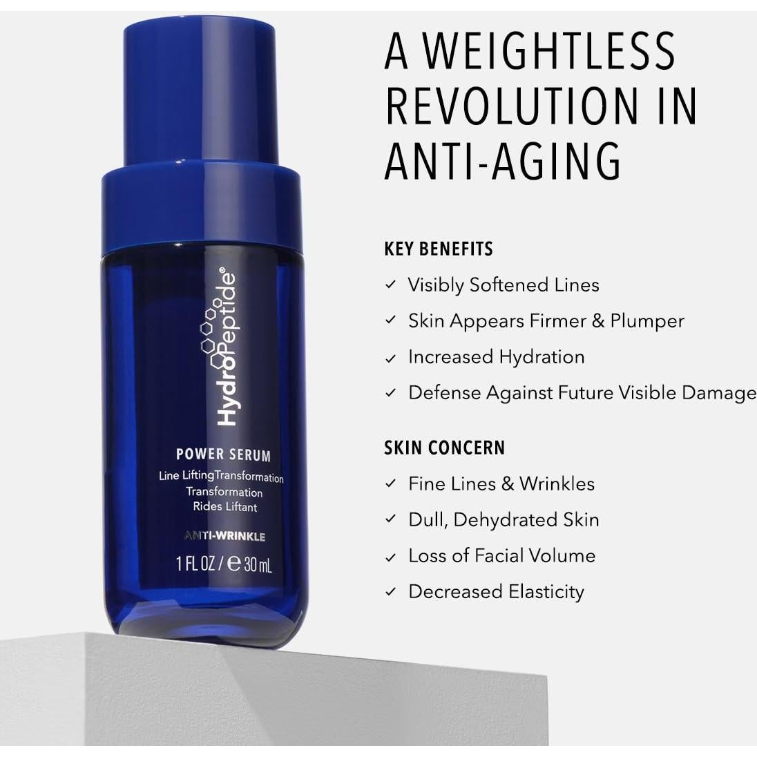 Suero Anti-Envejecimiento HydroPeptide 28g - Lifting y Arrugas