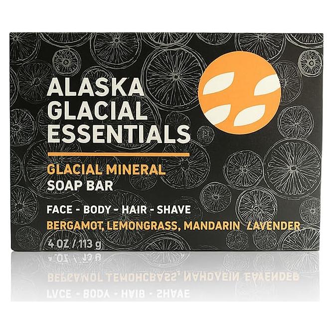 Jabón Mineral Glacial Alaska 113.4g - Bergamota y Lavanda
