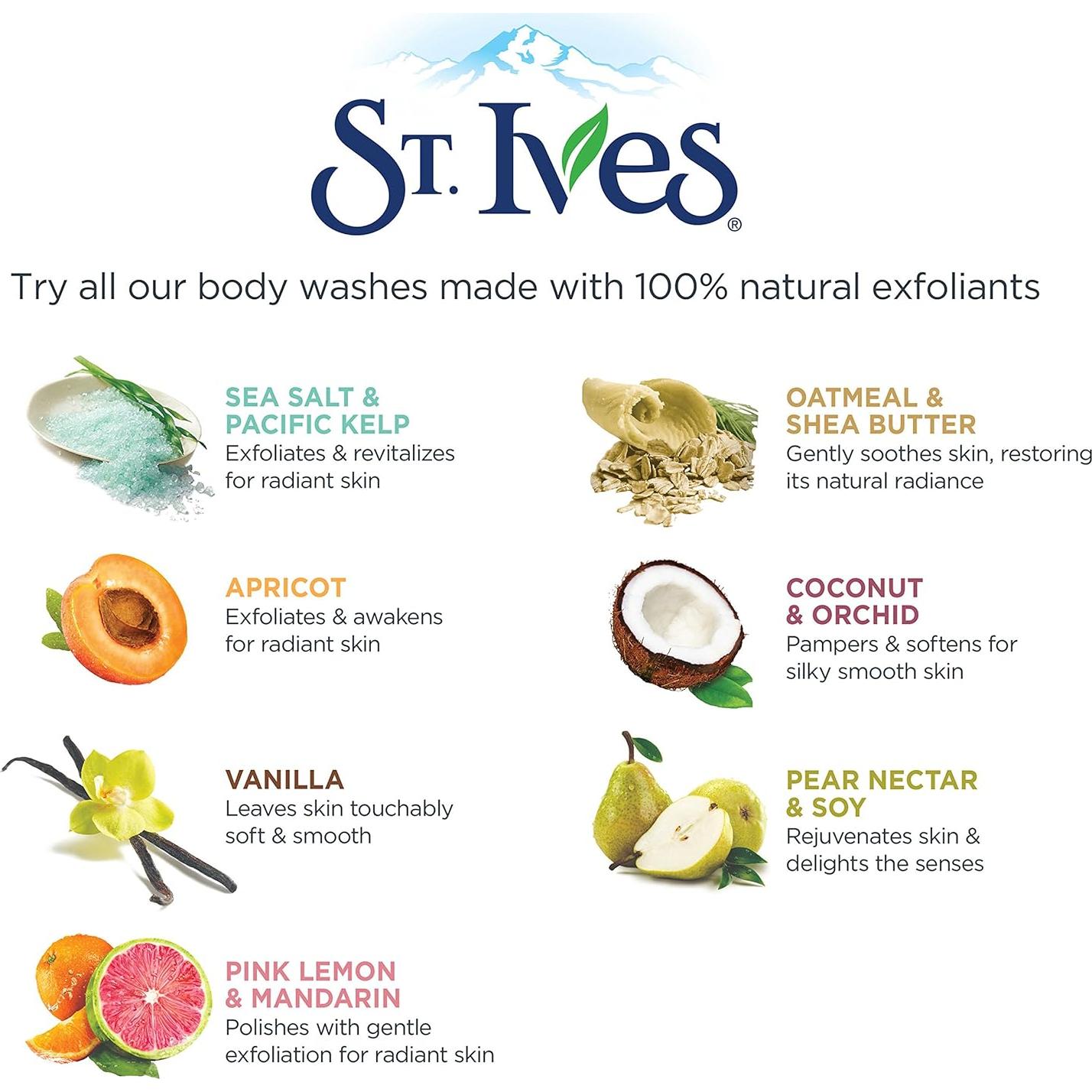 Exfoliante Facial St. Ives Limón Rosa y Mandarina 170 g