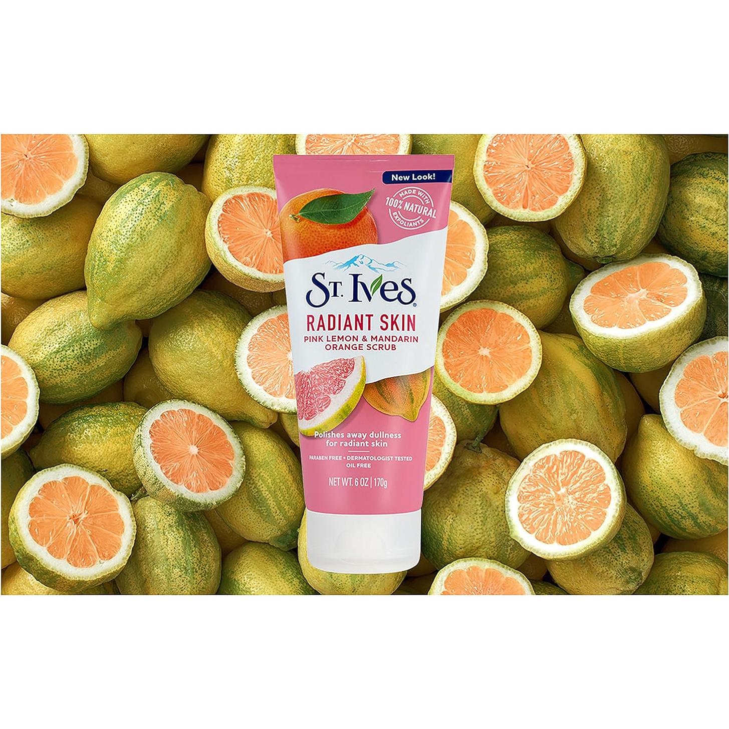 Exfoliante Facial St. Ives Limón Rosa y Mandarina 170 g