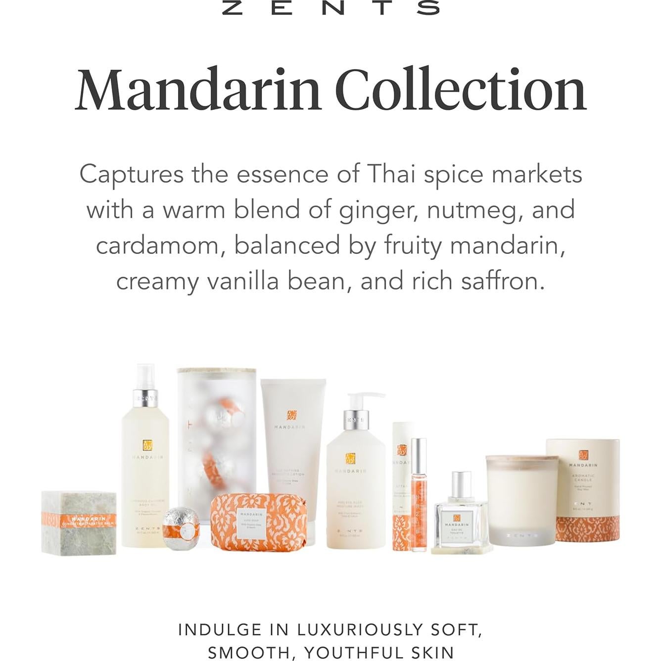 Loción Corporal y de Manos Zents Mandarina 189 ml Hidratante
