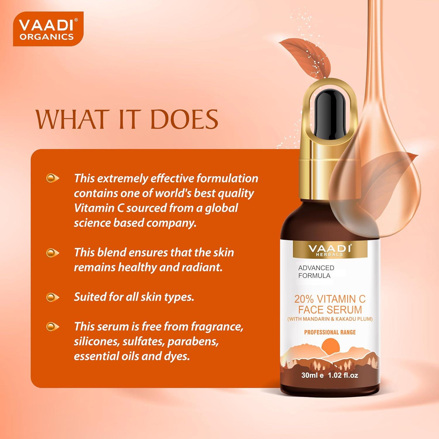 Suero Facial Vitamina C 20% Vaadi Herbals 30 ml