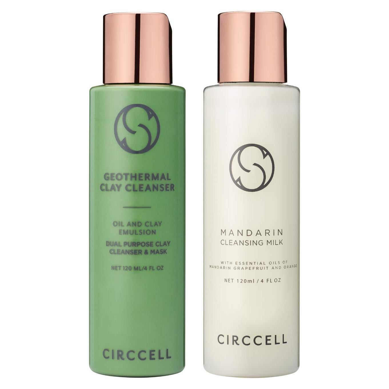 Conjunto de Ritual de Limpieza Día y Noche Circcell - Limpiador de Arcilla y Leche de Mandarina