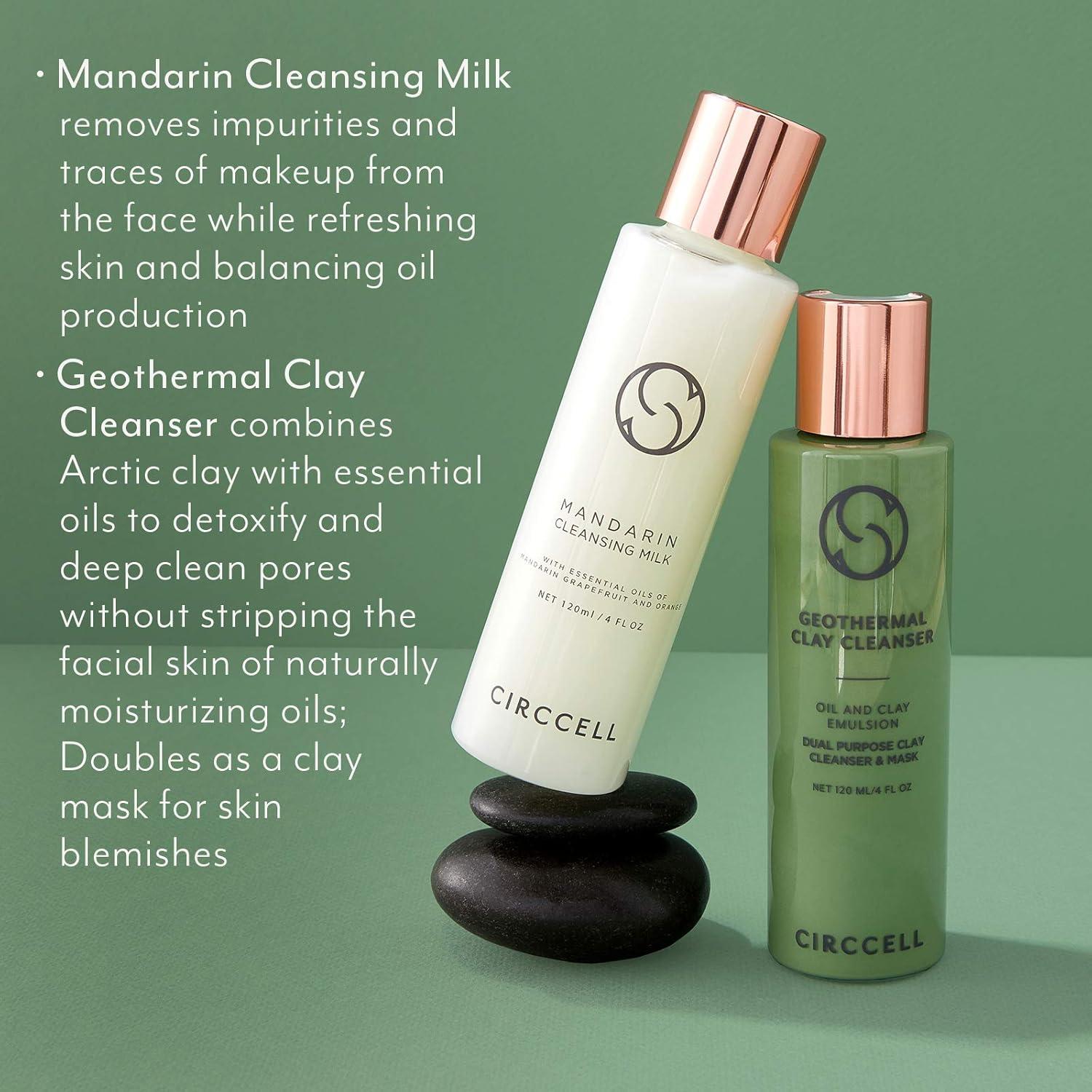 Conjunto de Ritual de Limpieza Día y Noche Circcell - Limpiador de Arcilla y Leche de Mandarina