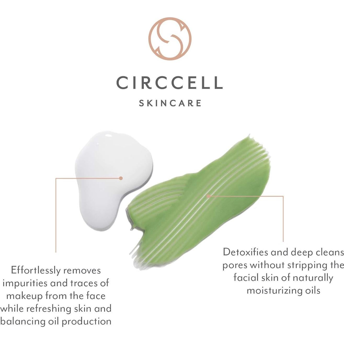 Conjunto de Ritual de Limpieza Día y Noche Circcell - Limpiador de Arcilla y Leche de Mandarina