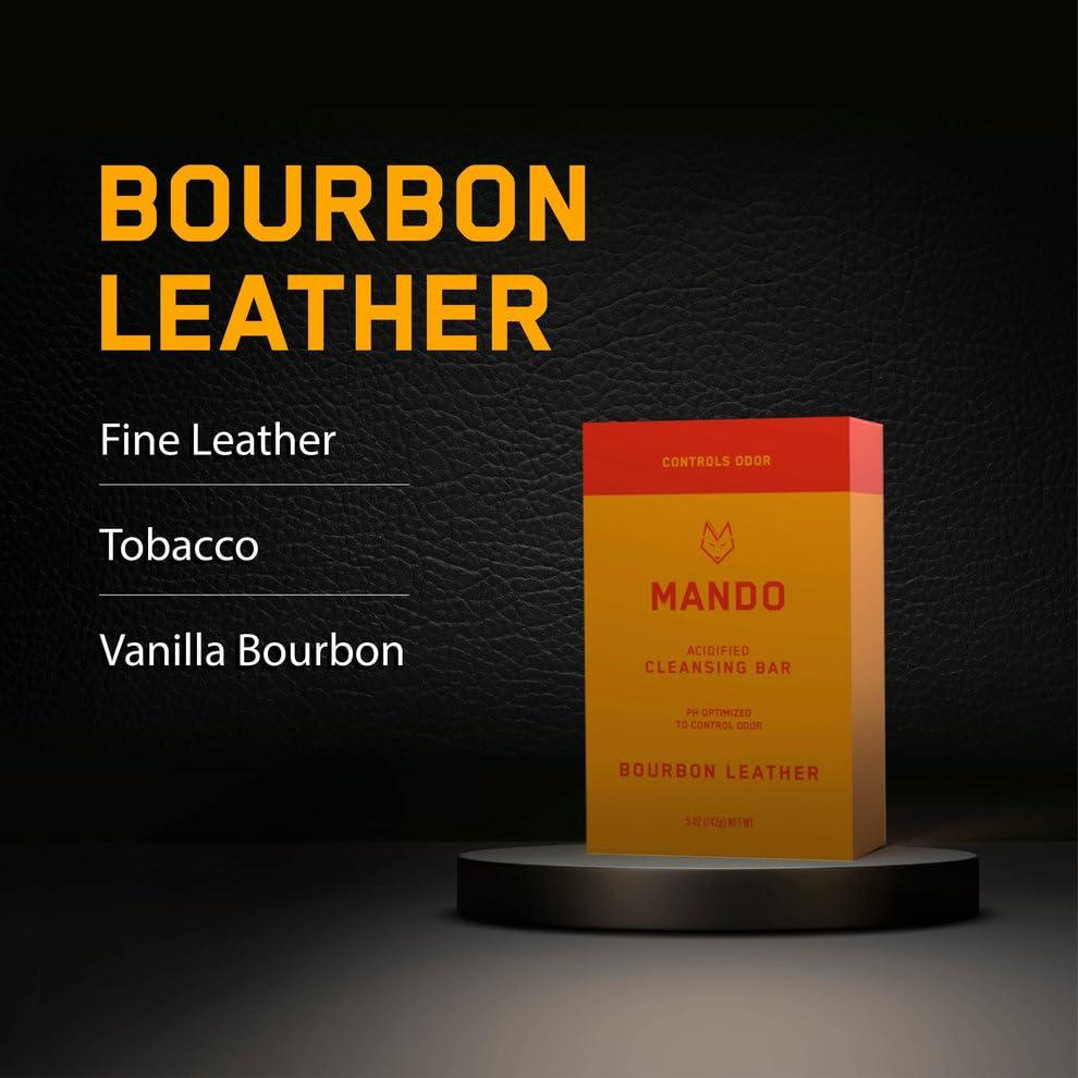 Barra de Limpieza Acidificada Mando 240g - Control Olores 24h Cuero Bourbon