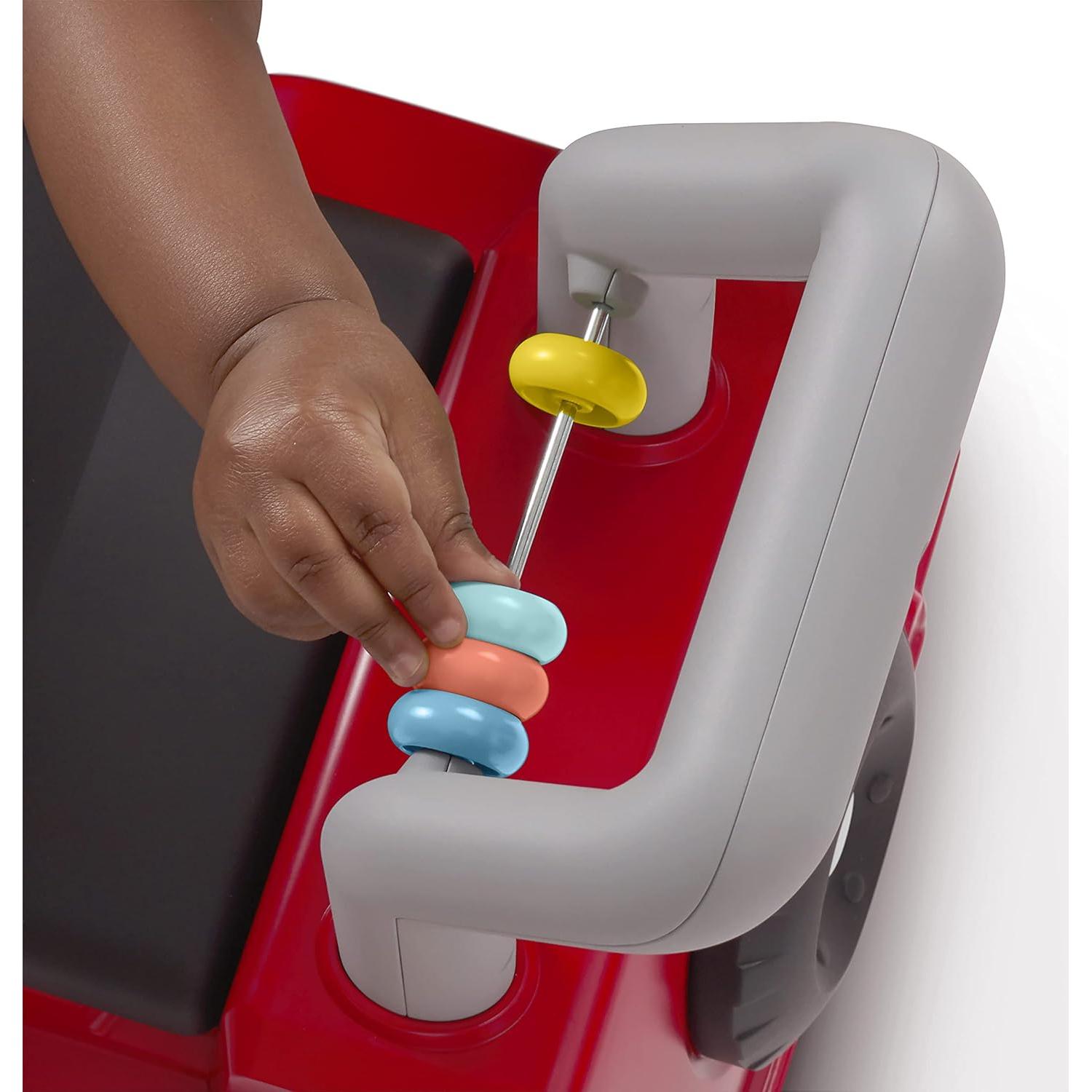 Radio Flyer Tinker Truck with Lights & Sounds, Toddler Ride On Toy, for Ages 1-3, Red, Large