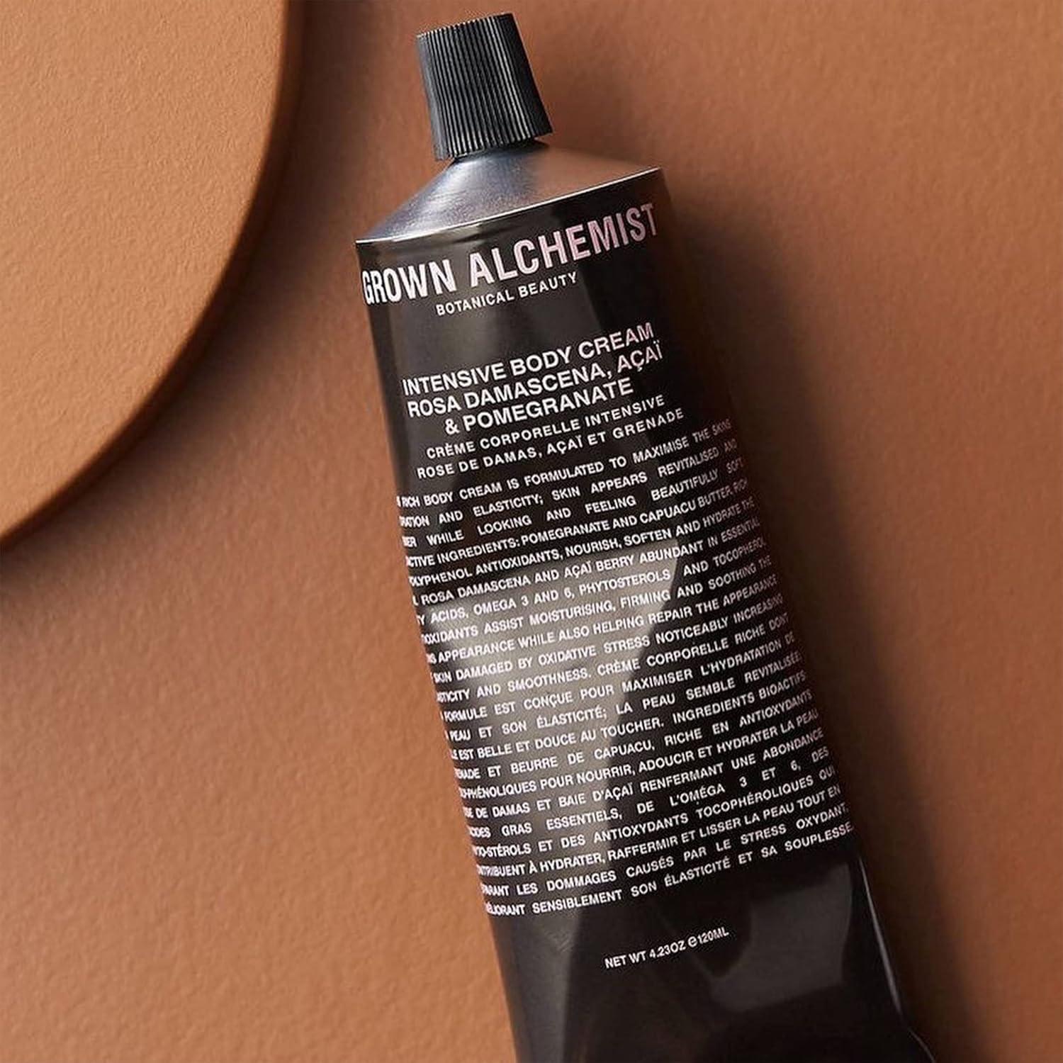 Crema Corporal Intensiva Grown Alchemist 120ml - Rosa Damascena, Acai y Granada