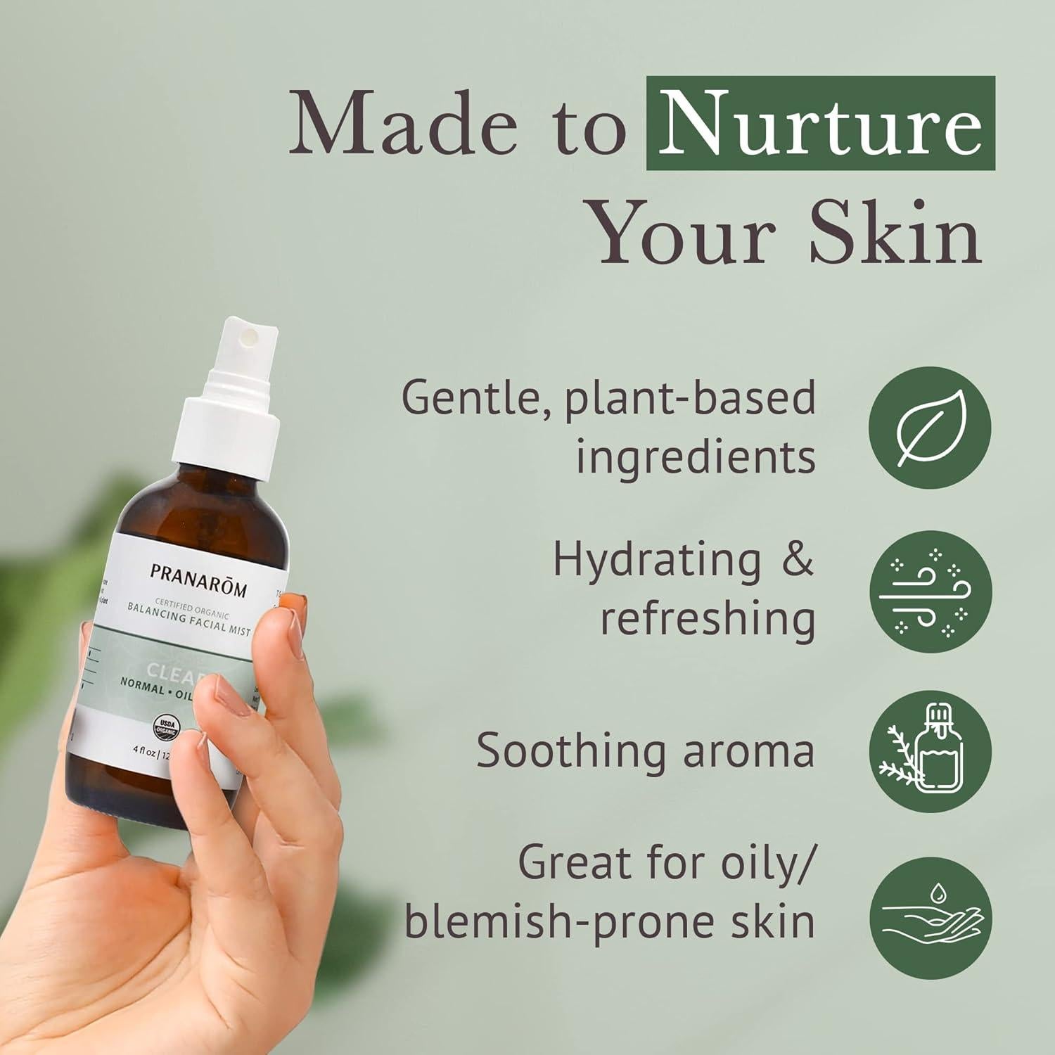 Bruma Facial Hidratante Pranarom 120ml - Piel Grasa