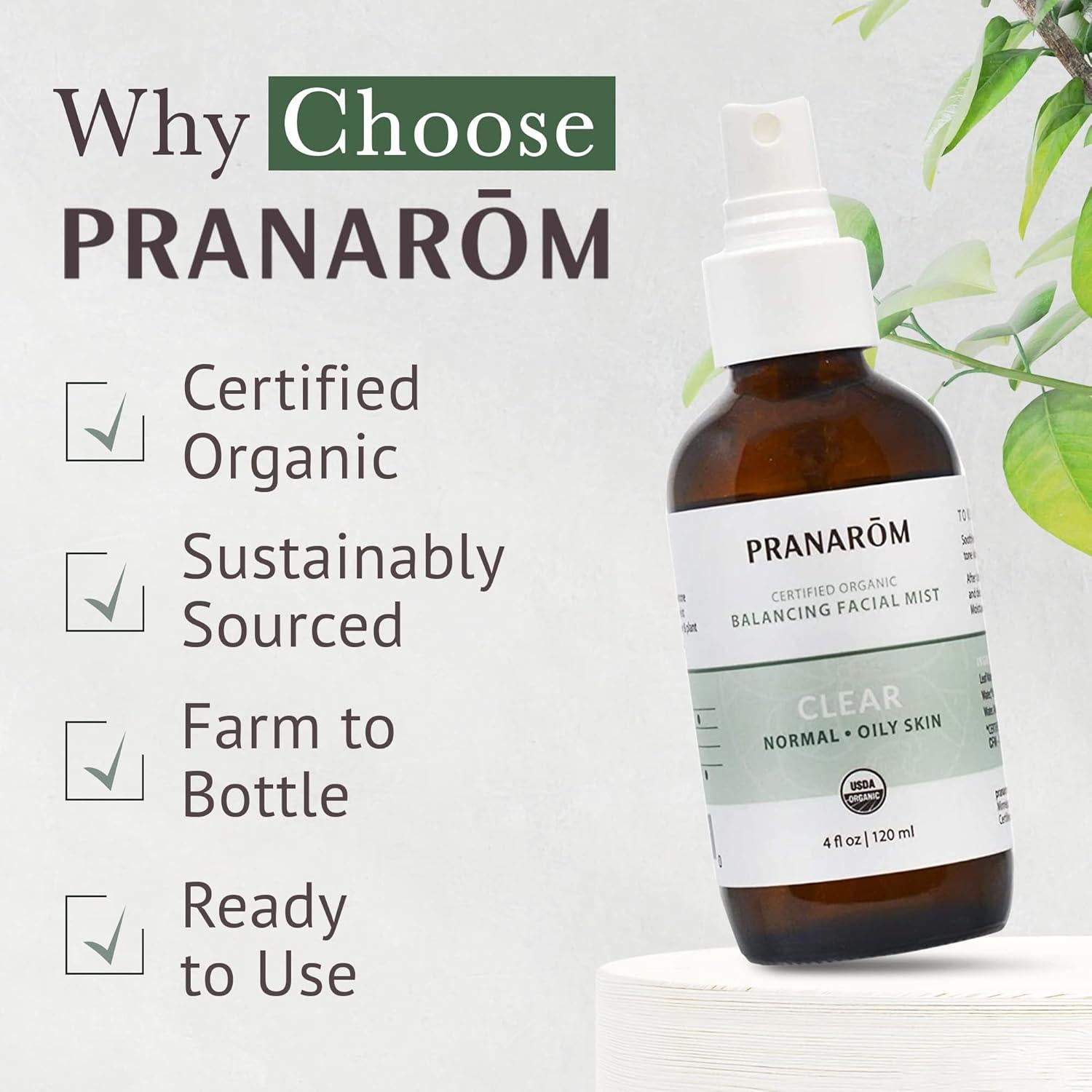 Bruma Facial Hidratante Pranarom 120ml - Piel Grasa