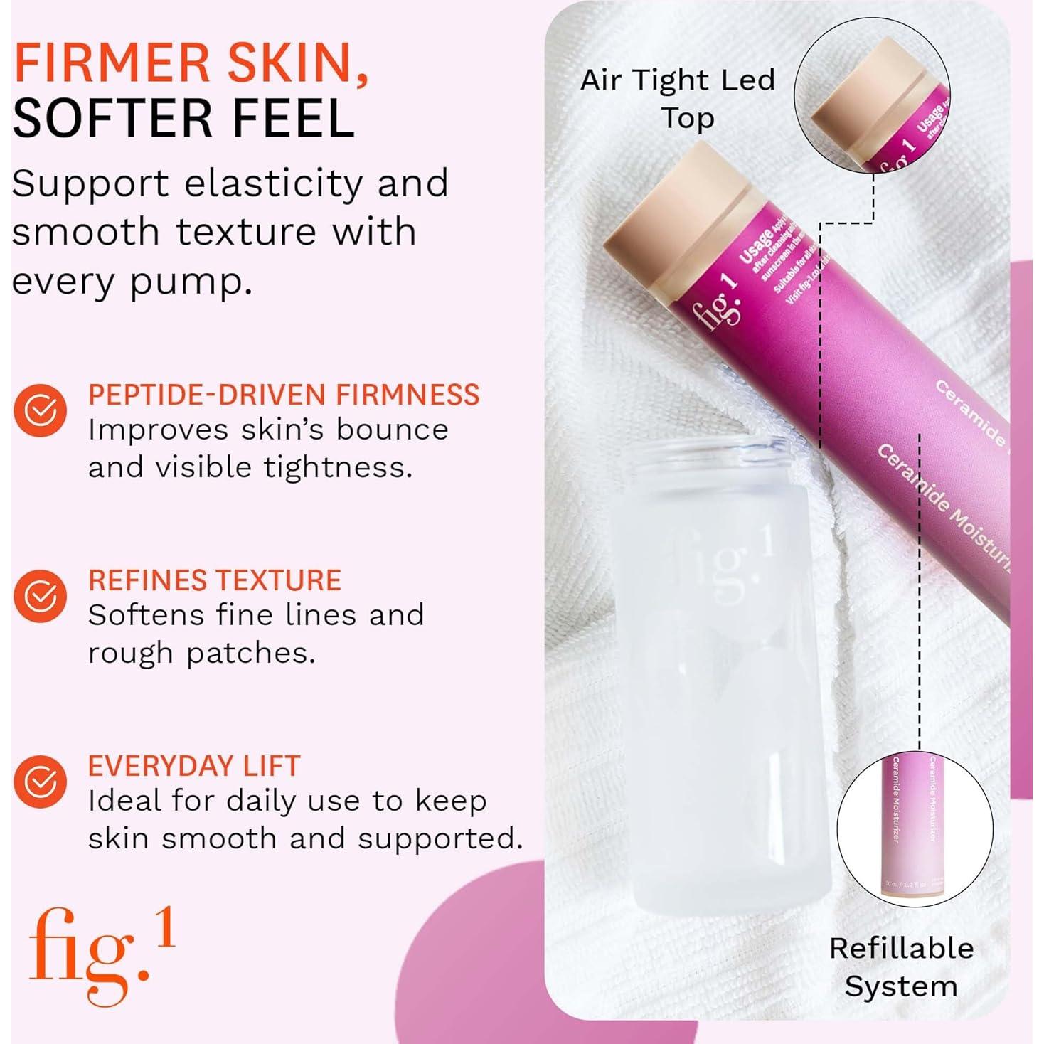 Hidratante Facial de Ceramida Fig.1 50 ml - Vegano y Sin Fragancia